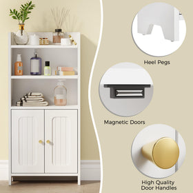 BEWISHOME tip-proof design enhances stability in busy bathrooms.