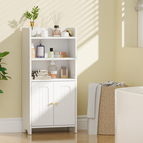 BEWISHOME top-shelf, semi-open area keeps daily items within easy reach.