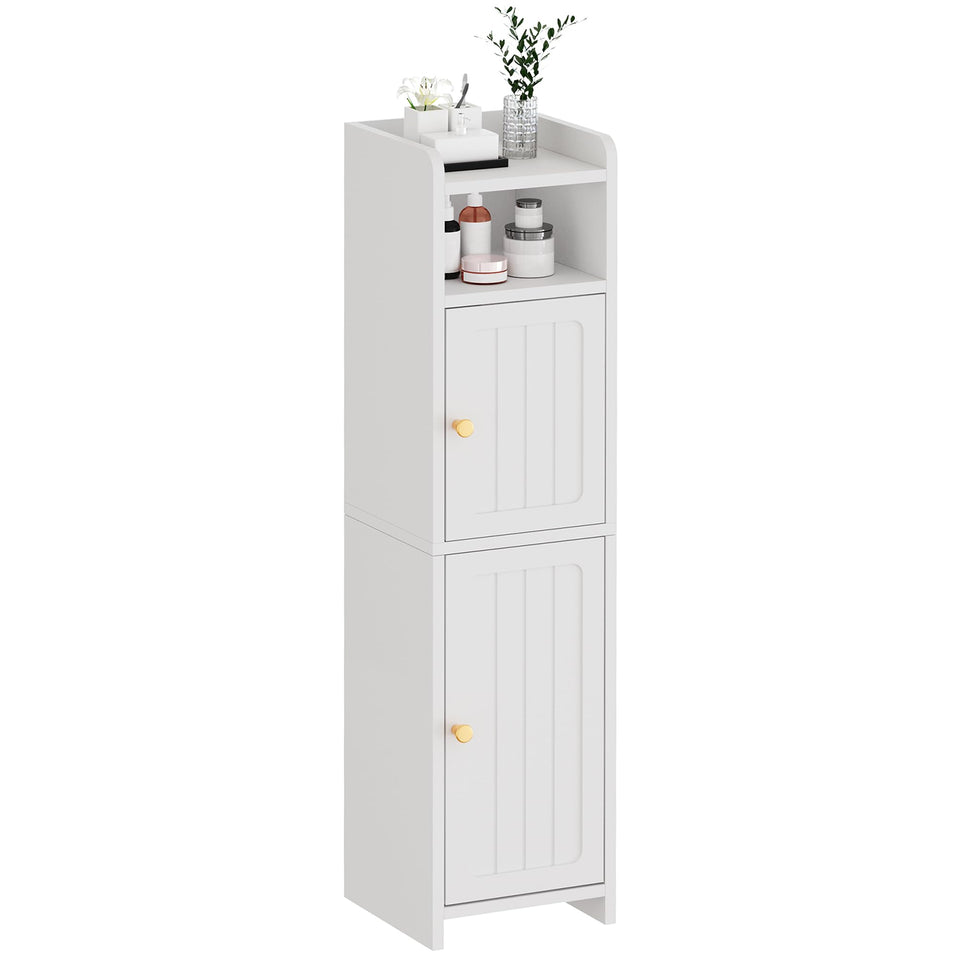 BEWISHOME small bathroom cabinet shows compact size ideal for narrow spaces