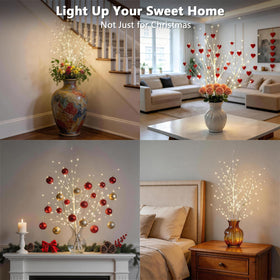 Bexdir hand-painted birch texture close-up adds realistic decor.