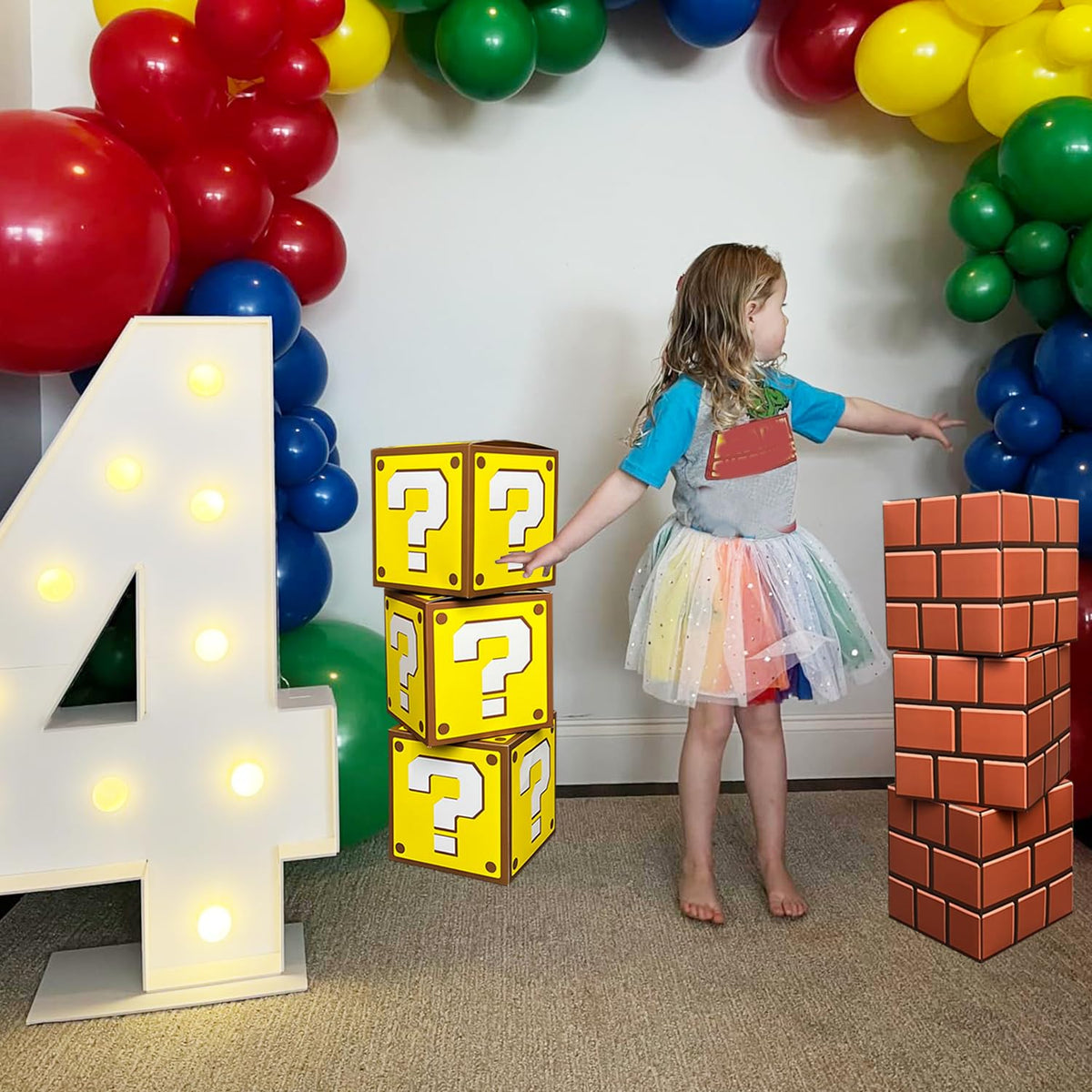 Bexlora seven-point-five-inch gaming box centerpiece adds bold color to tables.