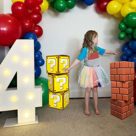 Bexlora seven-point-five-inch gaming box centerpiece adds bold color to tables.
