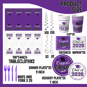 Bezkega grad napkins in purple and white for quick cleanups.
