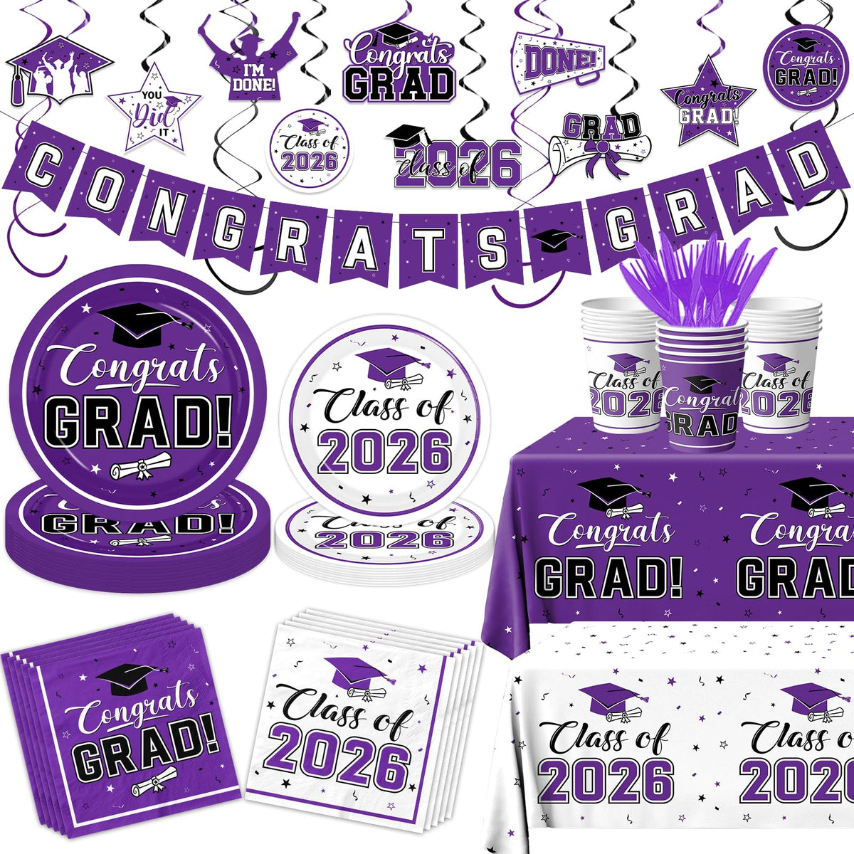 Bezkega graduation banner enhances Class of 2026 decor and celebration.