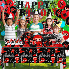 Bezkega ninja tablecloth protects surfaces with easy cleanup and bold visuals.