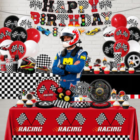 Bezkega race car dessert plates 7-inch add quick serving flair.