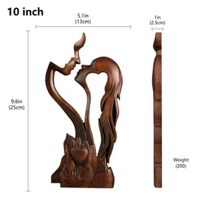 BGCOPPER couple sculpture side view elevates display appeal.