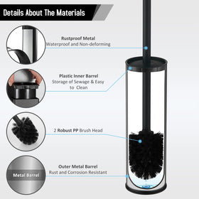 BGL black bristle heads resist dirt for long-lasting cleaning.