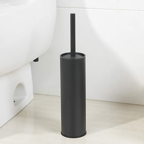 BGL compact storage solution keeps the toilet brush hidden yet ready.