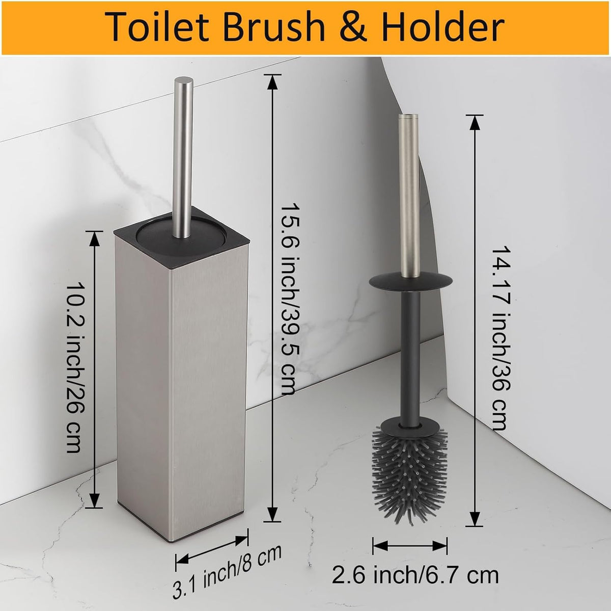 BGL dual-head brush with silicone and hard bristle for versatile cleaning power.