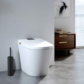 BGL toilet brush handle cover provides splash protection for cleaner hands.