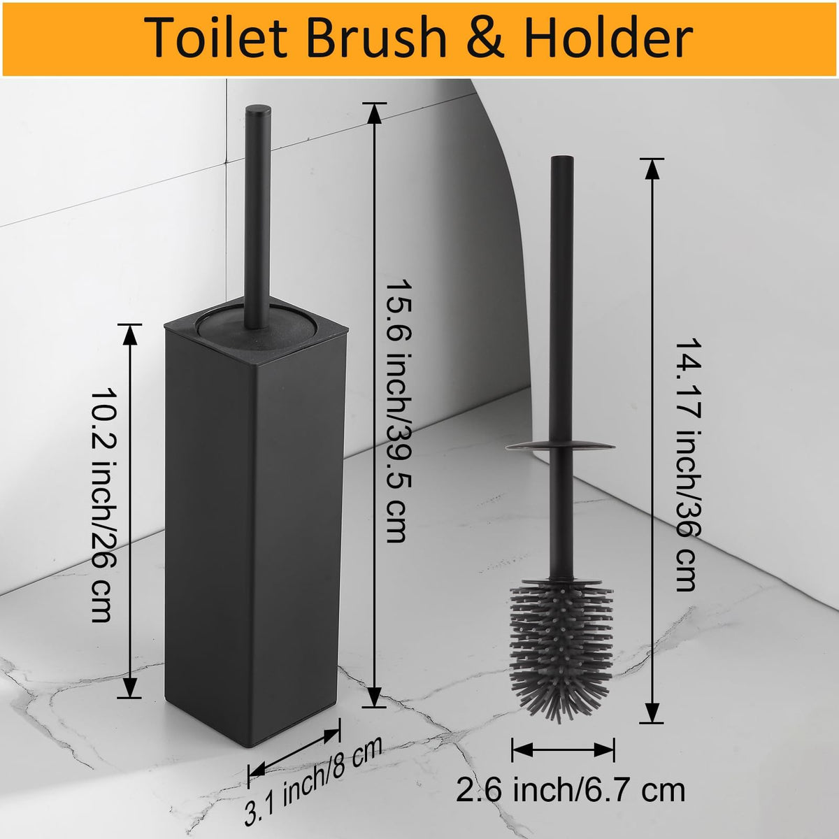 BGL silicone brush for gentle cleaning of toilet surfaces.