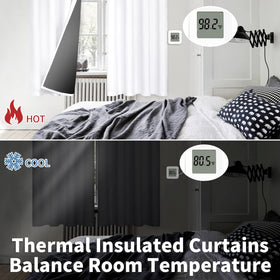 BGment curtains with black lining backing enhance privacy and light blocking