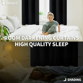 BGment window drapes packaging shows two-panel set ready to install