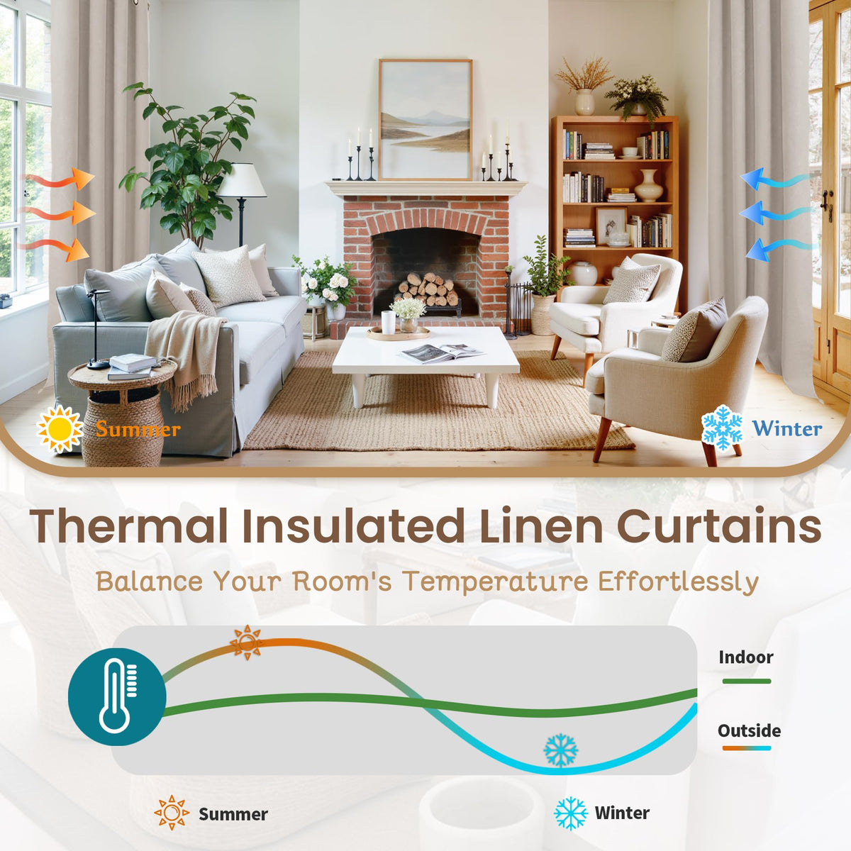 BGment thermal insulation concept depicting heat and cool control