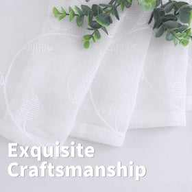 BGment breathable lightweight fabric curtains create an airy ambience.