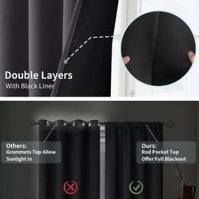 BGment curtains are machine washable for simple care.