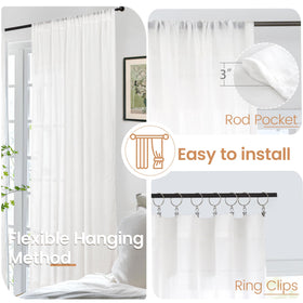 BGment linen drapes for dining area complement rustic or modern decor