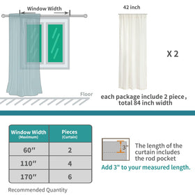 BGment durable linen curtains are easy to care for and machine-washable.
