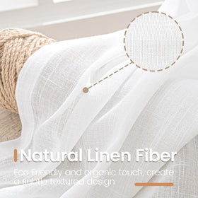 BGment light-filtering linen fabric softly diffuses daylight and preserves privacy