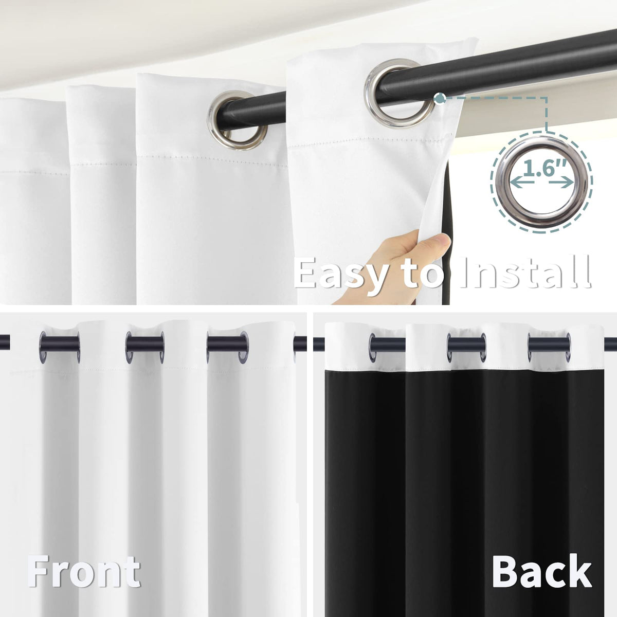 BGment machine washable curtains for easy care