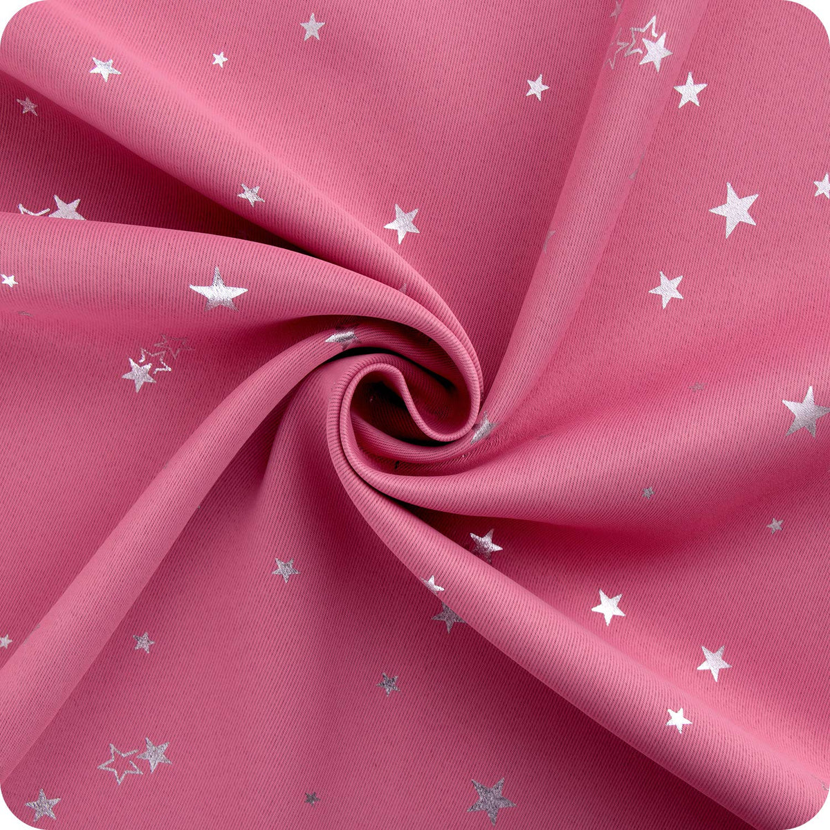 BGment Pink Star Curtains blocks excess light for better naps