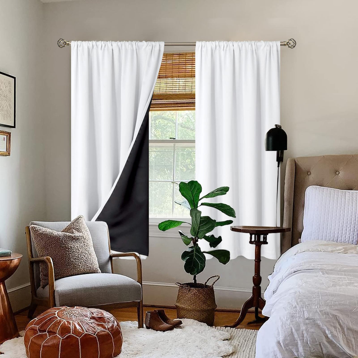 BGment privacy-focused curtains for daytime and nighttime room privacy.