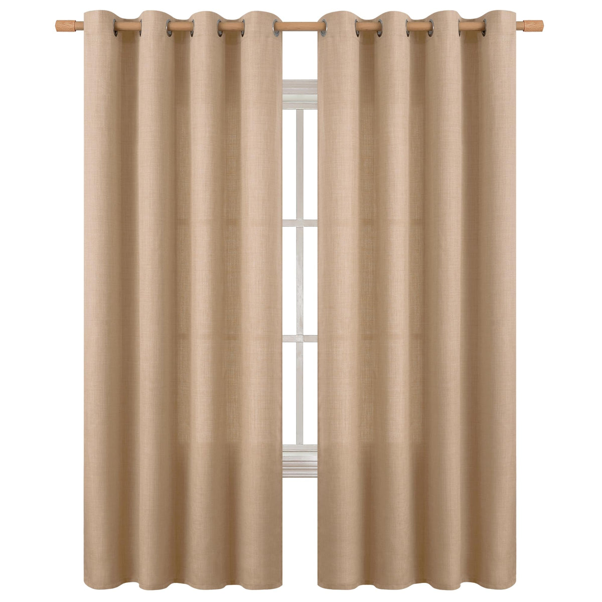 BGment ready-to-hang panels offer full drape without adjustments.