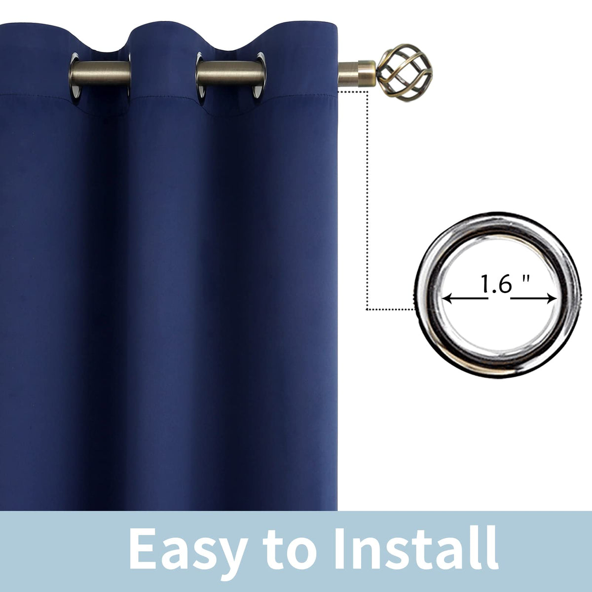 BGment thermal-insulated curtain balances indoor temperature for comfort.
