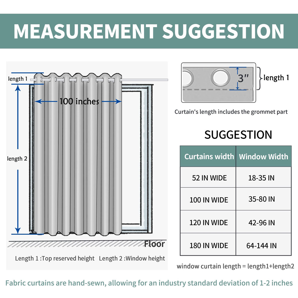 BGment wide curtain panel covers large doors with smooth hanging.
