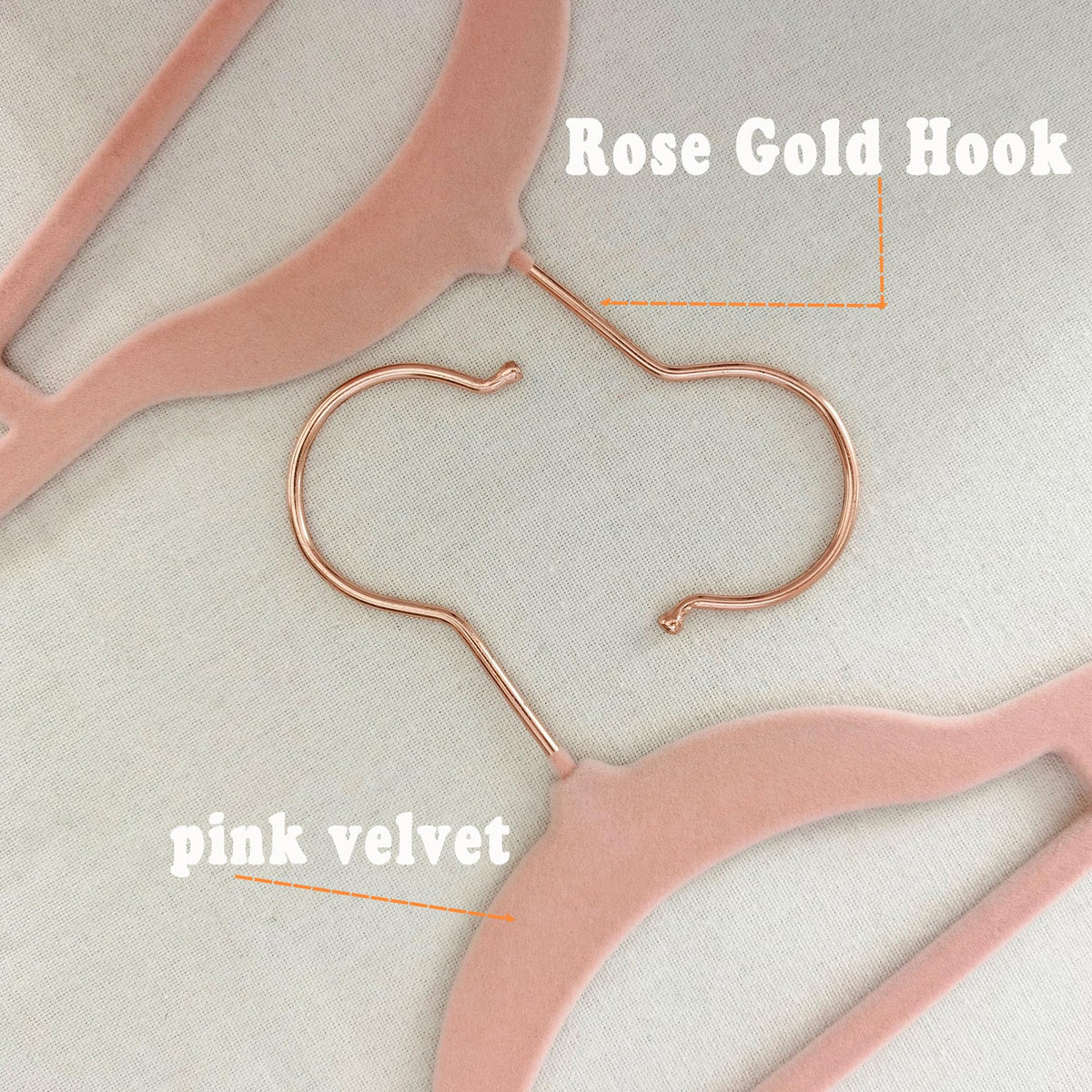 BGRQRIQ pink velvet hangers with 16-5 inch length save closet space.