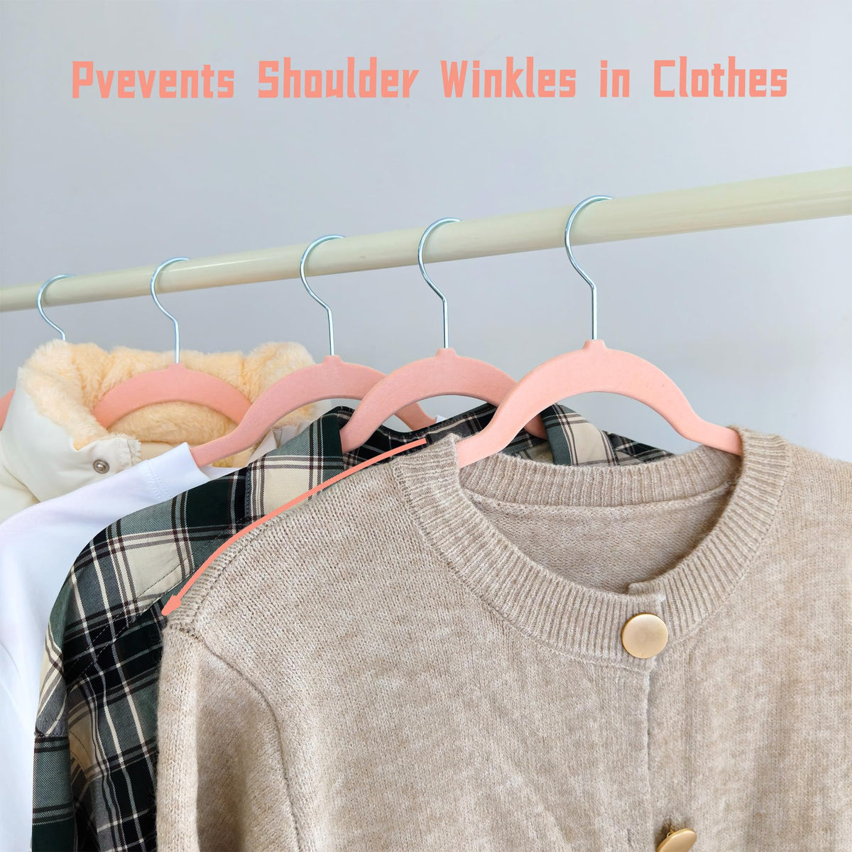 BGRQRIQ 360° swivel hook provides quick closet access