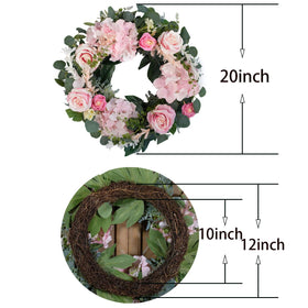 Bibelot artificial wreath maintains color with minimal upkeep.