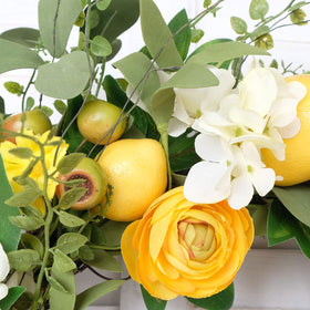 Bibelot handmade lemon garland for wall decor with lifelike detail.