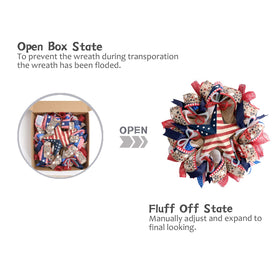 Bibelot Navy blue white star deco mesh anchors classic patriotic style