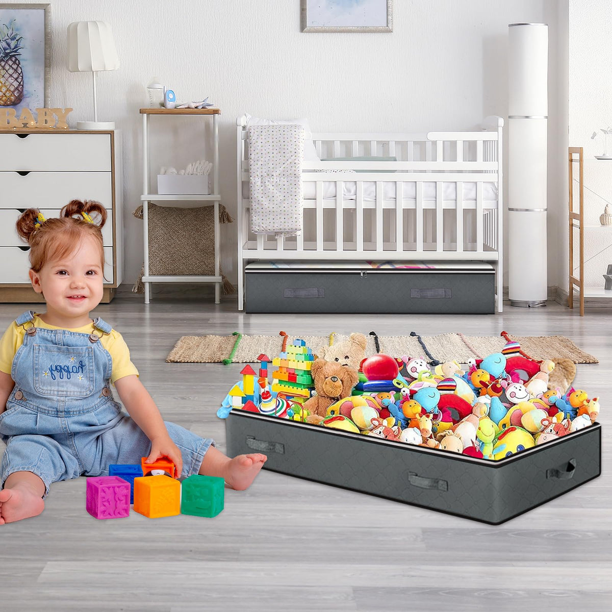 BiCINE under-bed organizers suit dorm rooms, closets, and shelves.