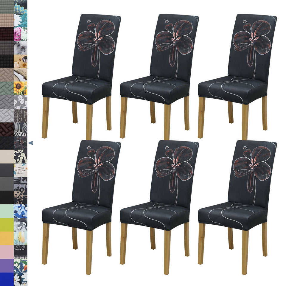 BIETYONE stretch dining chair cover demonstrates a smooth, secure fit.