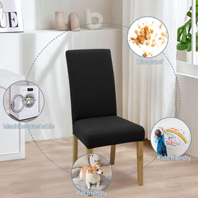 BIETYONE slipcover fits most dining chairs with a simple measurement before purchase.