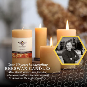Big Dipper Wax Works pillar candle offers up to 90 hours of burn.