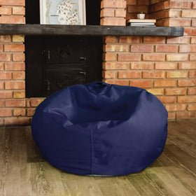 Big Joe Navy teardrop shape adds modern decor touch