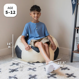 Big Joe soft plush fabric close-up shows a comfy texture for kids.