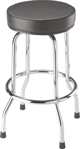 BIG RED Torin swivel bar stool side view with padded seat for garage tasks
