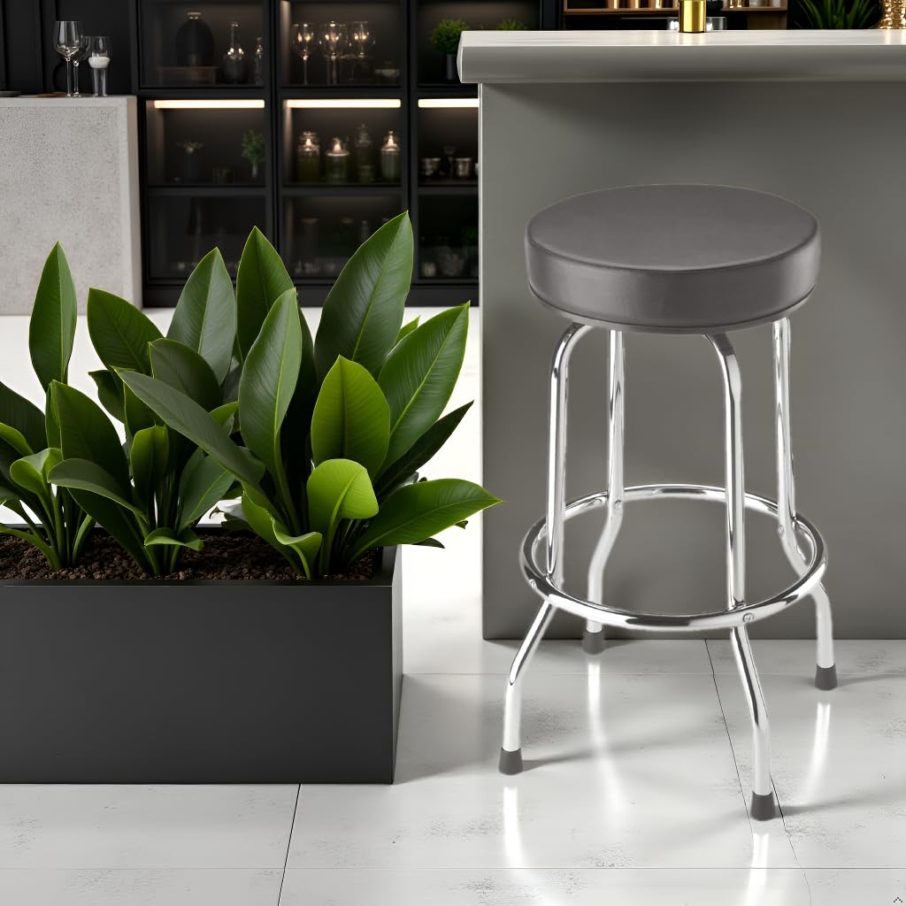 BIG RED Torin chrome legs with anti-slip caps for stability