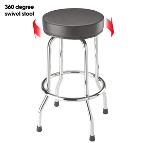 BIG RED Torin seat close-up showing 14.5-inch diameter padded seat