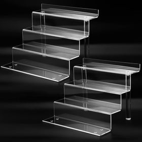 Bigantss 9 inch acrylic shelf with cylindrical feet displays perfumes neatly