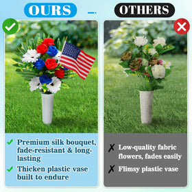 Biggun vase and foam setup for easy arrangement