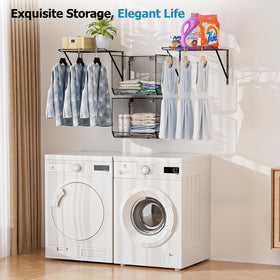 BigPonPon fits laundry rooms, bathrooms, and kitchens for flexible storage.
