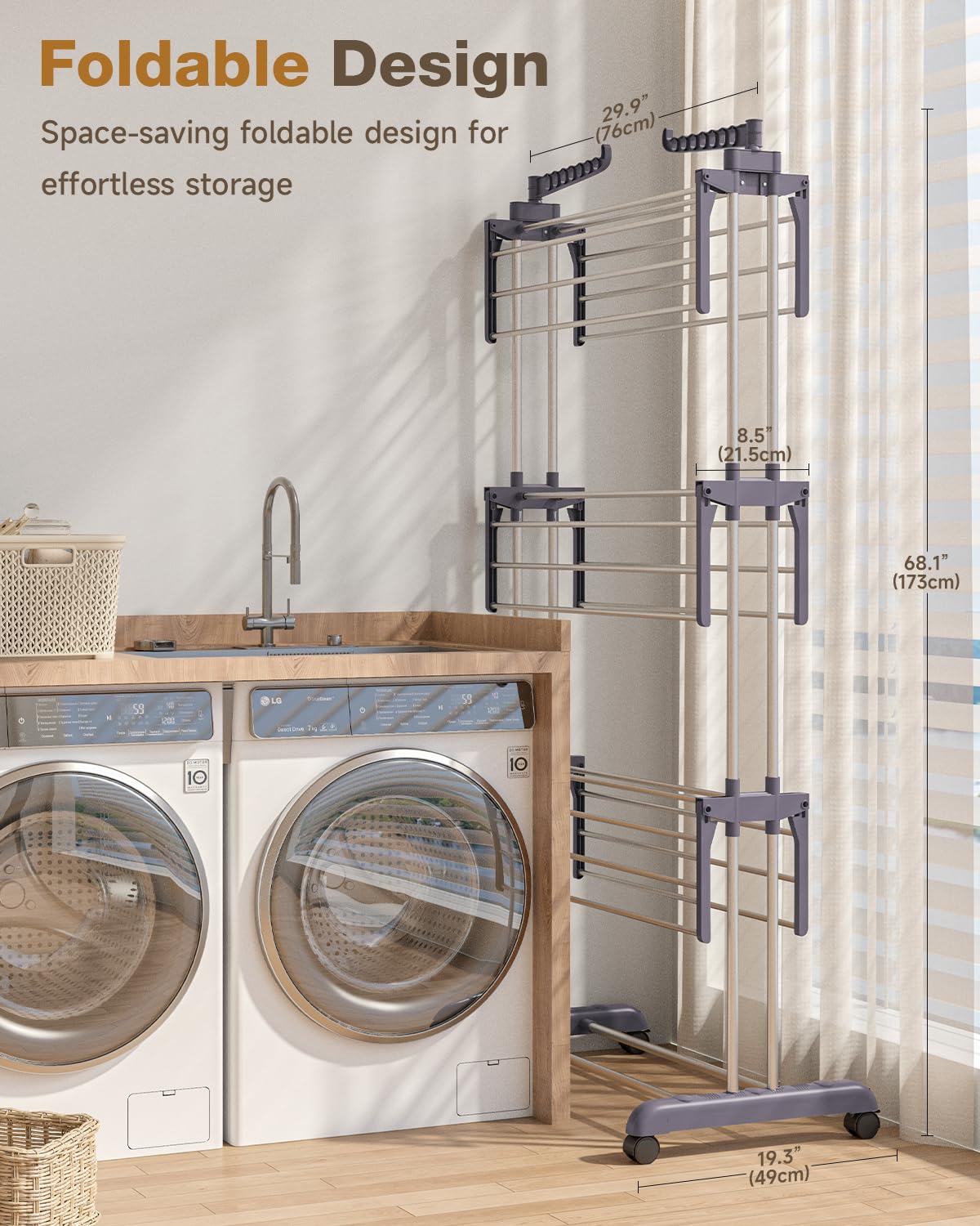 Bigzzia foldable design saves space when not in use