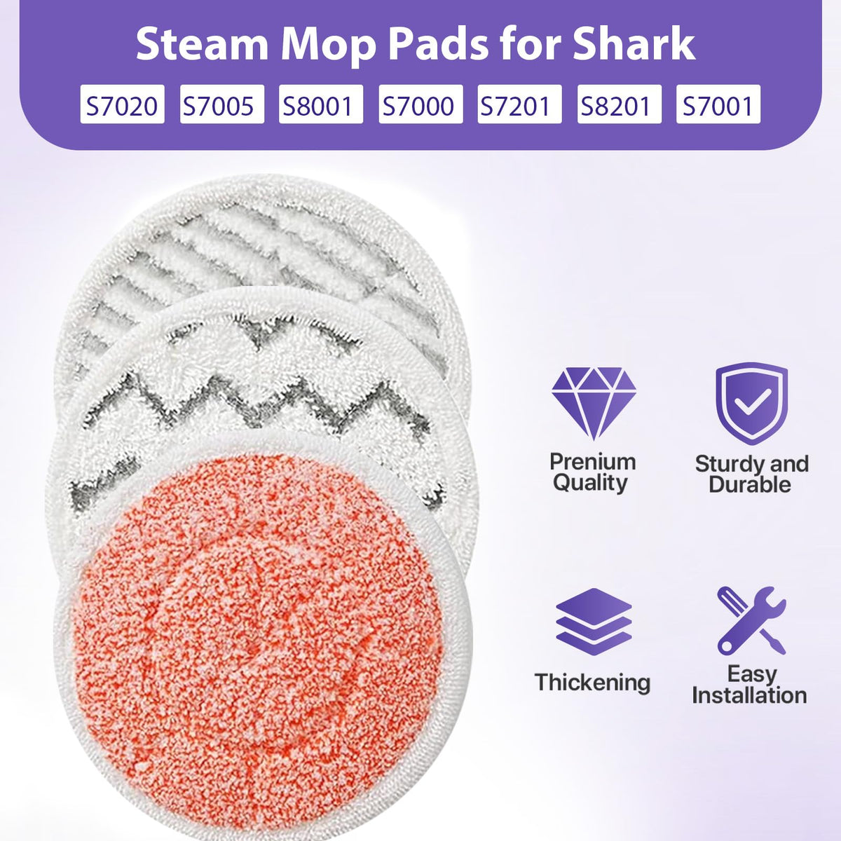 BIHARNT pads are easy to replace and fit multiple Shark models