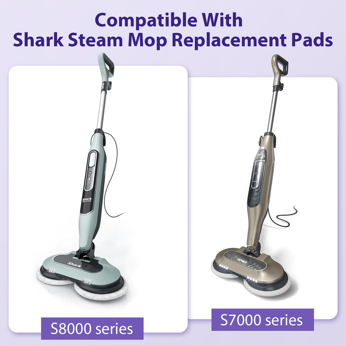 BIHARNT washable microfiber pads provide reusable cleaning power on hard floors